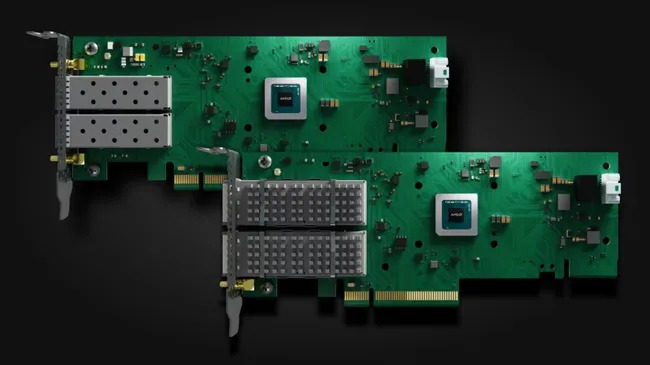 AMD представила Solarflare X4 — новые сетевые карты с задержкой ниже микросекунды оптимальны для расчётов в реальном времени и обработки данных на периферии
